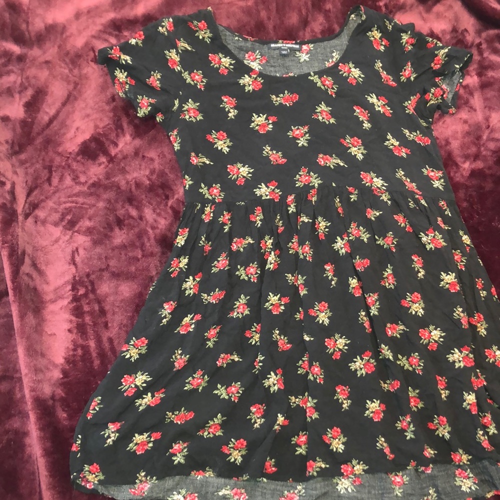 Brandy Melville Black Babydoll Dress